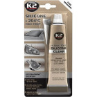 K2 SILIKONE KIRKKAA SILIKONITIIVISTUSAINETTA LÄPINÄPPÄIN +204°C 85G/TUBE