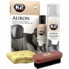 K2 AURON LEATHER CLEAN & CARE KIT ODOS VALYMO IR PRIEŽIŪROS RINKINYS