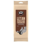 K2 LETAN LEATHER CLEANER WIPES SKIN CLEANING CLOTHS 24PCS