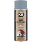 K2 JARRUSATULAN MAALI +260°C Lämmönkestävä Maali HOPEAA 400ML/AE