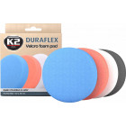 K2 DURAFLEX PRO ORANGE MEDIUM ABRASIVE TAKJAKINNITUSEGA POLEERIMISPADI 150X25MM