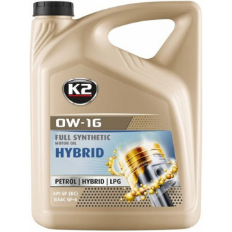 K2 HYBRID 0W16 FULL SYNTHETIC 5L, K2O0565