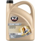K2 15W40 MINERAL SL/CF/CF-4 5L (MINERAAL)
