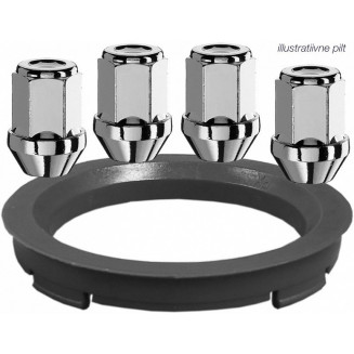 DADO M12X1.5/34/19 4PZ. + 60.1-56.6 1PZ. AUTEC N.667, KIT2667