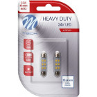 24V SV8.5-8 LED POLTTO 0.77W 41MM C5W HEAVY DUTY BLISTER 2KPL (OSRAM LED) M-TECH