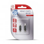 24V SV8.5-8 LED-POLTTO 3.2W 36MM C5W CANBUS RASKAAN KÄYTÖN BLISTER 2 KPL M-TECH