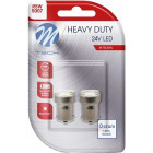 LAMPADINA LED BIANCA 24V BA15S 1.1W R5W RESISTENTE BLISTER 2PZ (LED OSRAM) M-TECH