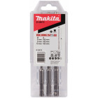 3-PIECE SDS-PLUS DRILL BIT SET (6X165. 8X165. 10X165) NEMESIS2 MAKITA