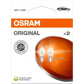 12V T5 PIRN 1.2W W2X4.6D ORIGINAL BLISTER 2TK OSRAM, OS2721-2BL