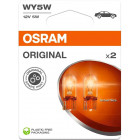 12V T10 POLTTO 5W W2.1X9.5D WY5W KELTAINEN ALKUPERÄINEN BLISTER 2 KPL OSRAM