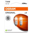 12V BA9S LAMPPU 4W T4W LF ALKUPERÄINEN BLISTER 2 KPL OSRAM