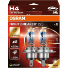 12V H4 POLTTO 60/55W P43T YÖKATKAISIN +220% 2HB 2KPL OSRAM
