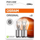 12V BAZ15D POLTTO 21/4W P21/4W ALKUPERÄINEN BLISTER 2 KPL OSRAM