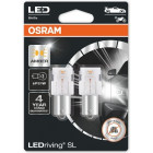 12V BA15S LED-POLTTO 1,3W P21W KELTAINEN LEDRIVING SL BLISTER 2 KPL OSRAM