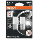 12V BAY15D LED PIRN 1.7W P21W PUNANE LEDRIVING SL BLISTER 2TK OSRAM