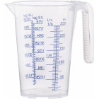 TRANSPARENT MEASURING JUG/POURING JUG 0.25L. WITH SCALE. SPOUT PRESSOL