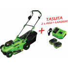 AKUMURUNIITJA 800W/40V + 8.0AH AKUPAKK (4.0+4.0AH) + LAADIJA JBM