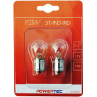 12V BA15S LAMPPU 21W P21W POWERTEC BLISTER 2KPL M-TECH