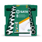 8-PIECE. COMBINATION WRENCH SET. 8-19MM SATA