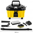 VACUUM CLEANER (WET/DRY) 2.7/10L TANK WITH 20V 2AH BATTERY AND CHARGER TROTEC