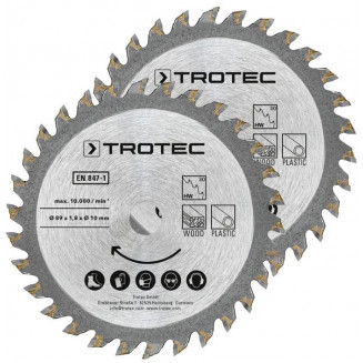 ПИЛЬНОЕ ПОЛОТНО 89X10X1,8MM HW30 ДЛЯ ДЕРЕВА/ПЛАСТИКА 2 ШТ. TROTEC, TC6215001303