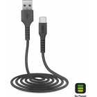 LATAUSKAAPELI 1.5M USB-C - USB 3.0 MUSTA SBS