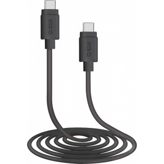 LATAUSKAAPELI 1,5M USB-C - USB-C MUSTA SBS, TECABLETCC20K