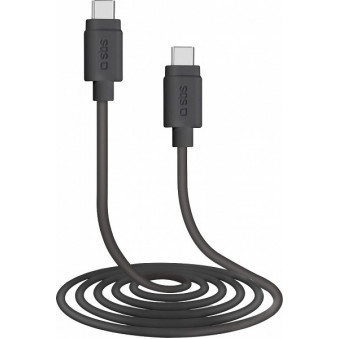 CAVO DI RICARICA 1,5M USB-C - USB-C NERO SBS, TECABLETCC20K