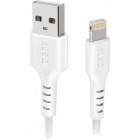 LAADIMISJUHE 2.0M LIGHTNING/APPLE - USB VALGE SBS