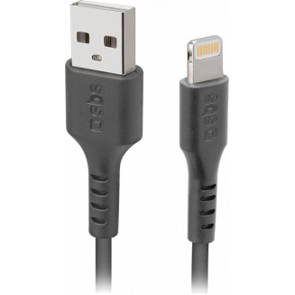 CHARGING CABLE 1.0M LIGHTNING/APPLE - USB BLACK SBS, TECABLEUSBIP589K
