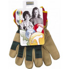 90088-7 SYNTHETIC LEATHER-COTTON WORK GLOVES CHILDRENS TEGERA