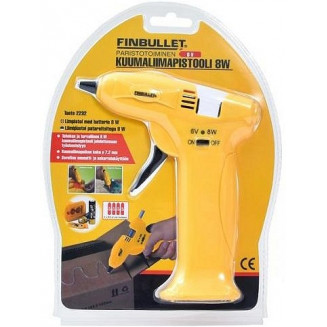 КЛЕЕВОЙ ПИСТОЛЕТ 8ВТ 7,2ММ НА АККУМУЛЯТОРЕ 4XAA, TN2232