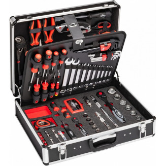 143-OS. 1/2&quot;+1/4&quot; VÆRKTØJSÆT/MODULÆR KASSE &quot;143 SATZ&quot; 4-32MM VIGOR, VIGV2542