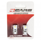 12V T10 LED BULB W5W CANBUS VIT BLISTER 2TK 4BILAR