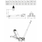 GARAGE RAISE 2T EXTRA LOW+ EXTRA LONG. 63-508MM MAGIC LIFT OMEGA