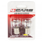 LAMPADINA LED 12V BA15S P21W GIALLA BLISTER 2PZ 4AUTO