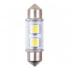 12V SV8.5-8 LED BULB 36MM WHITE BLISTER 2PCS 4CARS