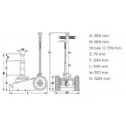 GARAGE HOUSE HYDROPNEUMO 50T 305-483MM OMEGA